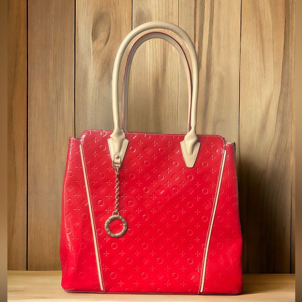 Invece Red Italian Leather Bag